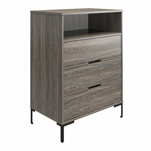 ameriwood home Ameriwood Home Rolland Tall 3-Drawer 1 Cubby Dresser