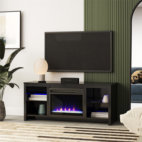 Ameriwood Home Ameriwood Home Torrick LED Fireplace 55" TV Stand With Crystal Insert