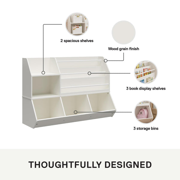 Ameriwood Home Ameriwood Home Tyler Kids Extra Large Book And Toy Storage Organizer