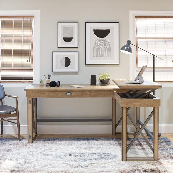Ameriwood Home Ameriwood Home Wildwood L-Shaped Desk With Lift Top