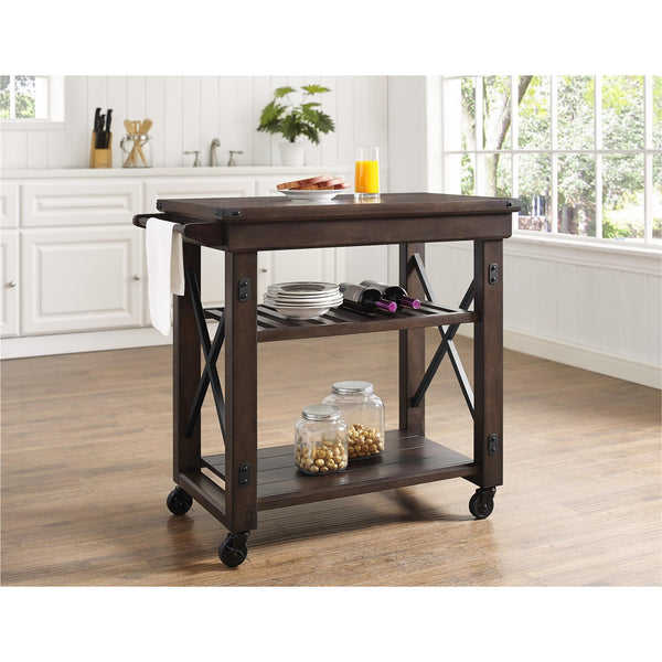 Ameriwood Home Ameriwood Home Wildwood Wood Veneer Multi-Purpose Rolling Cart