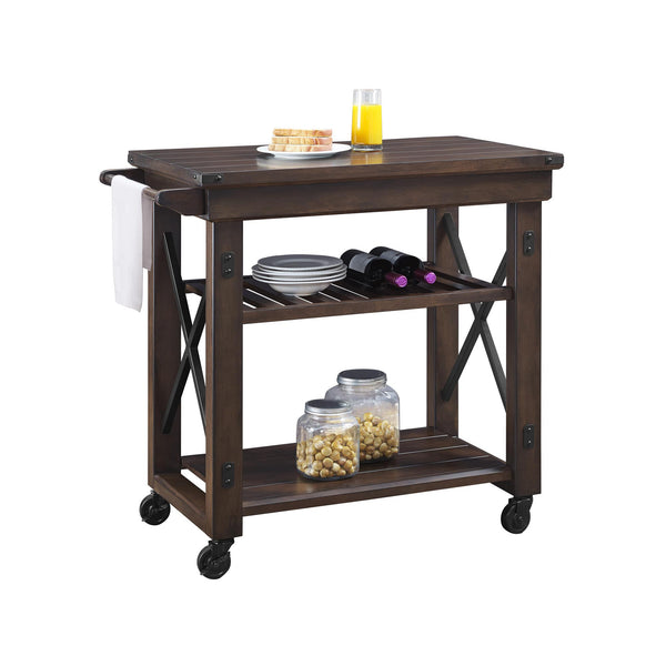 Ameriwood Home Ameriwood Home Wildwood Wood Veneer Multi-Purpose Rolling Cart