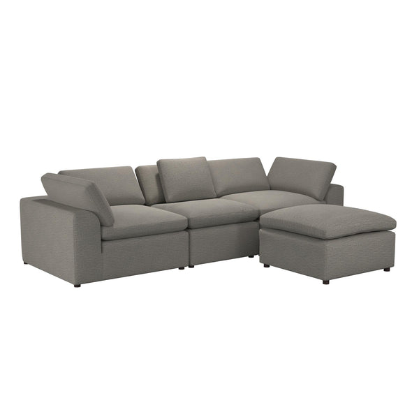 Ameriwood Home Cortney's Collection York 3 Seat Sofa And Ottoman Set