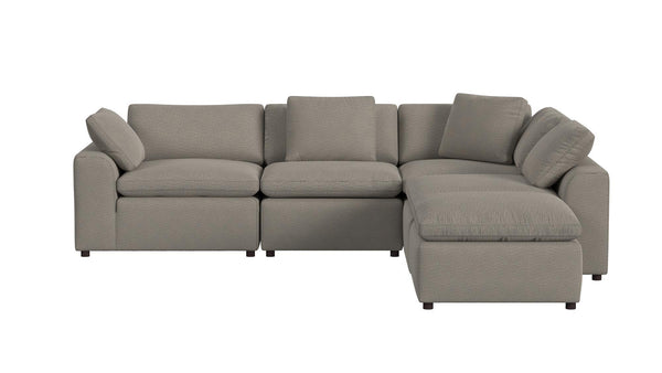 ameriwood home Cortney's Collection York 5 Piece Sectional Sofa Set