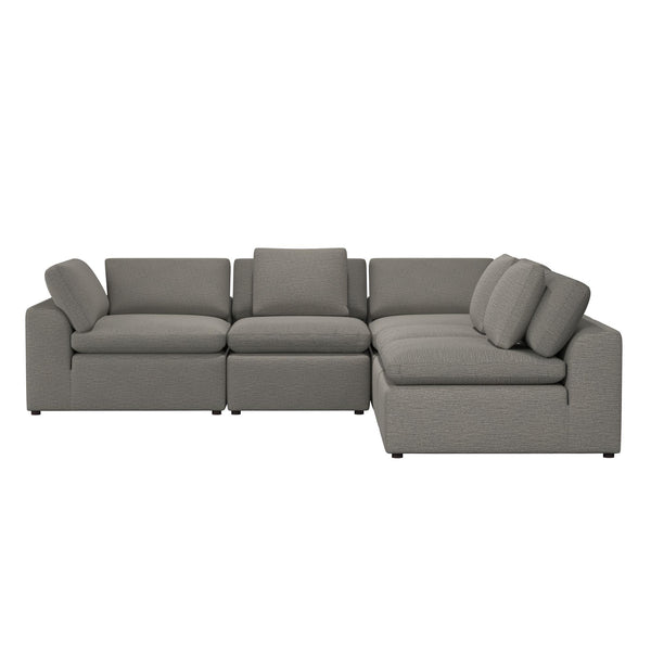 ameriwood home Cortney's Collection York L-Shaped Sectional Sofa Bundle