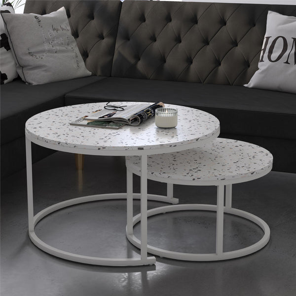 Ameriwood Home CosmoLiving Amelia Nesting Coffee Tables