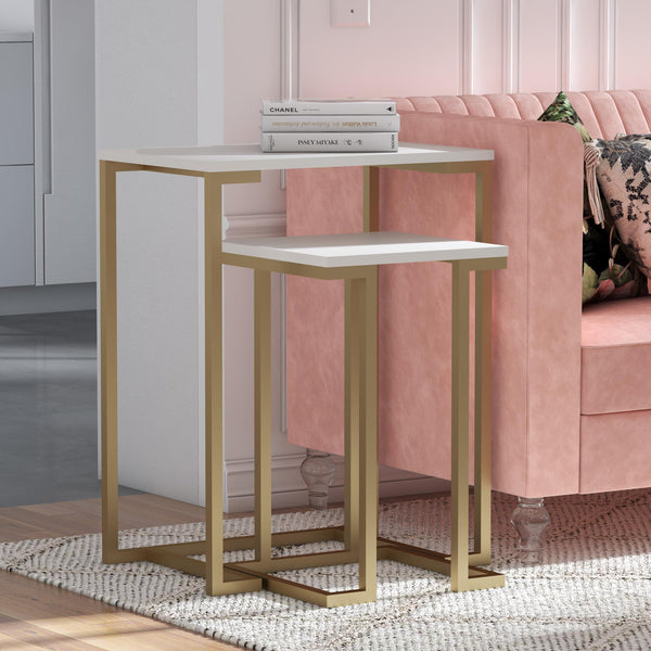 Ameriwood Home CosmoLiving Camila Nesting Tables/Laptop Desk