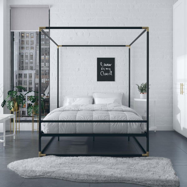 Ameriwood Home CosmoLiving Celeste Canopy Metal Bed