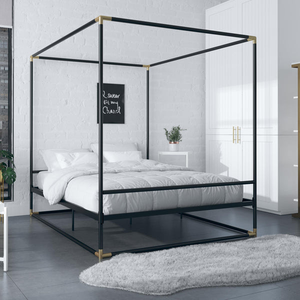 Ameriwood Home CosmoLiving Celeste Canopy Metal Bed