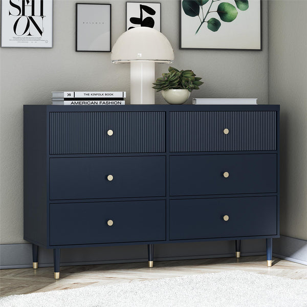 Ameriwood Home CosmoLiving Elizabeth 6-Drawer Dresser