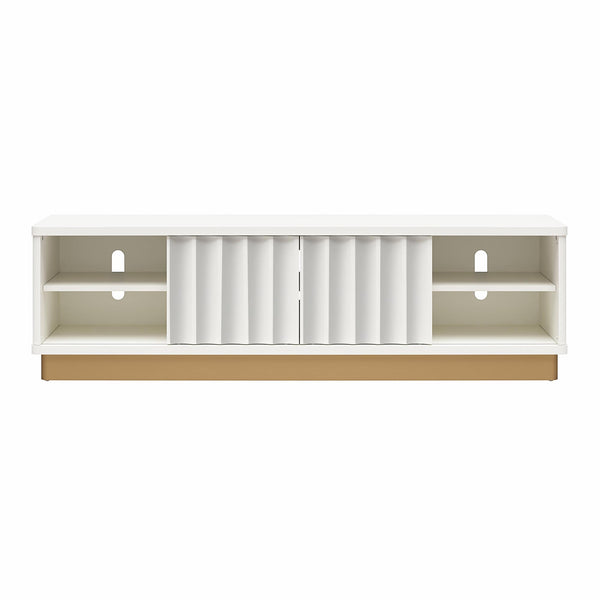 ameriwood home CosmoLiving Rene Modern Scalloped TV Stand for TVs up to 65"