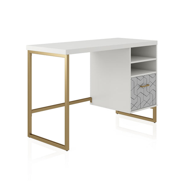 Ameriwood Home CosmoLiving Scarlett Single Pedestal Desk
