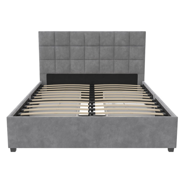 Ameriwood Home CosmoLiving Serena Upholstered Bed With Drawers