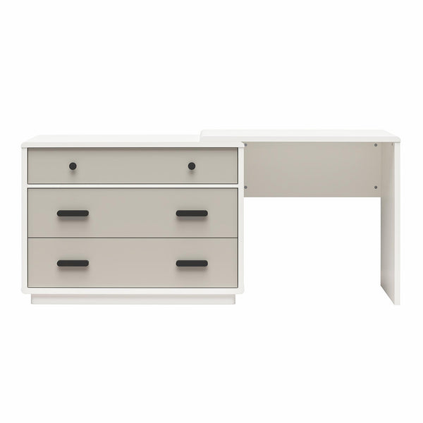 ameriwood home CosmoLiving Valencia 3-Drawer Dresser and Desk Combo