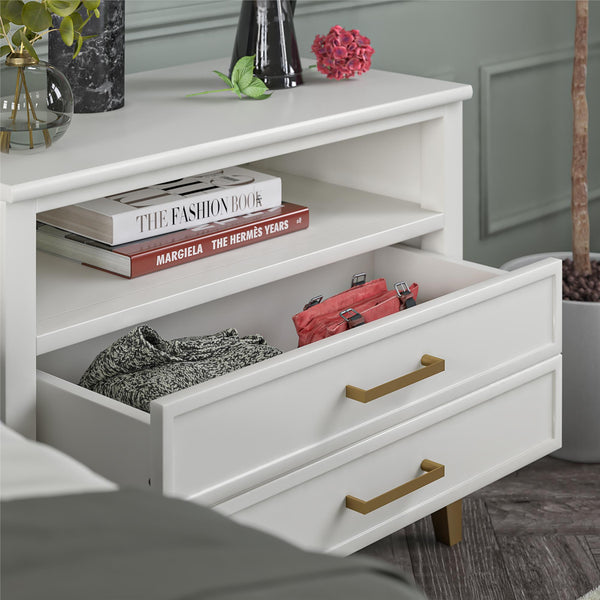 Ameriwood Home CosmoLiving Westerleigh Wide Nightstand