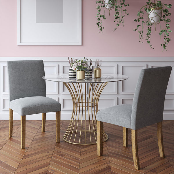 Ameriwood Home CosmoLiving Westwood Glass Top Dining Table