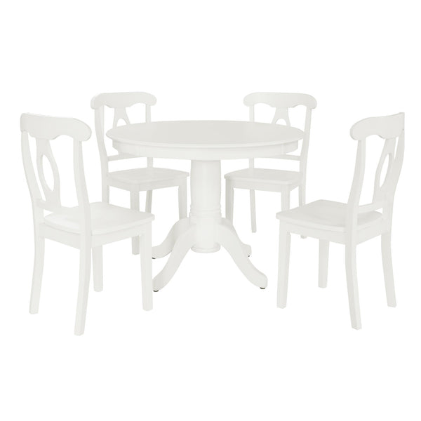 ameriwood home DHP Aubrey 5-Piece Traditional Pedestal Dining Set