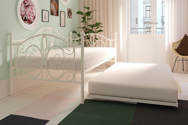 Ameriwood Home DHP Bombay Twin Metal Daybed And Trundle