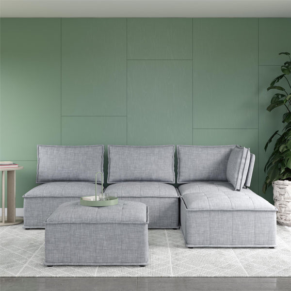 Ameriwood Home DHP Darcy Armless Chair For Modular Sectional Sofa