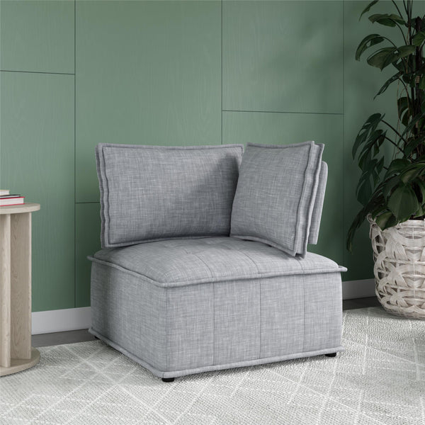 Ameriwood Home DHP Darcy Armless Corner For Modular Sectional Sofa