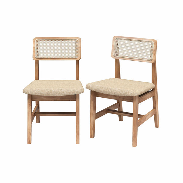 Ameriwood Home DHP Eleni Cane Dining Chairs Set Of 2