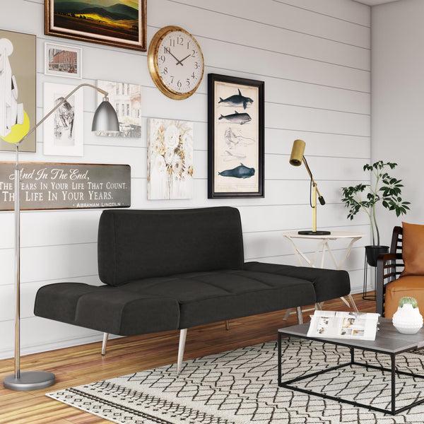 Ameriwood Home DHP Euro Futon With Magazine Storage