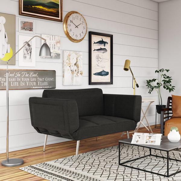 Ameriwood Home DHP Euro Futon With Magazine Storage