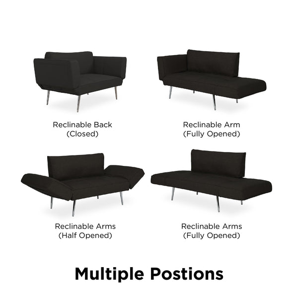 Ameriwood Home DHP Euro Futon With Magazine Storage