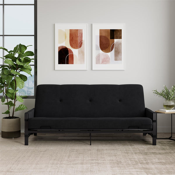 Ameriwood Home DHP Fairview Futon Set With Metal Frame And 6" Polyester Mattress