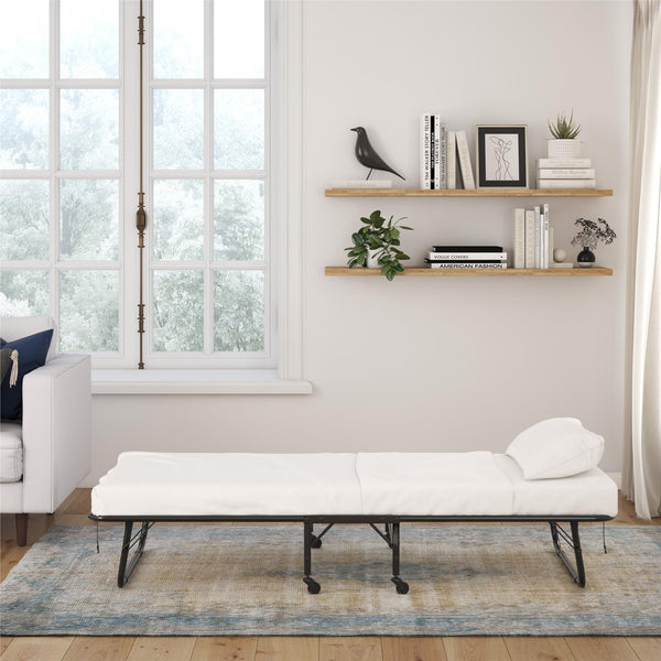 Ameriwood Home DHP Folding Cot Guest Bed With 5" Mattress