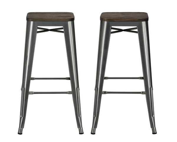 Ameriwood Home DHP Fusion 30" Stackable Bar Stools Set Of 2