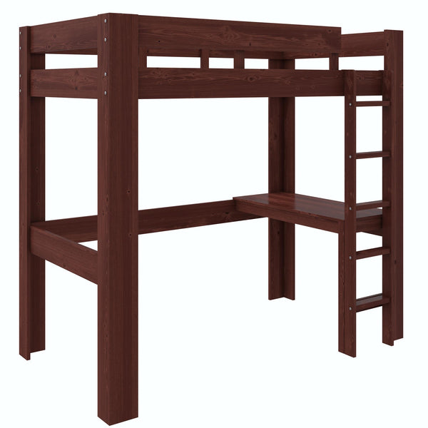 Ameriwood Home DHP Jaymee Kids' Wood Loft Bed With Desk