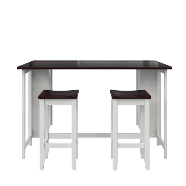 ameriwood home DHP Jorden 3 Piece Counter Height Drop-Leaf Dining Set