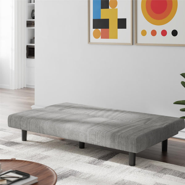 Ameriwood Home DHP Kelra Armless Mid-Century Futon Sofa Bed