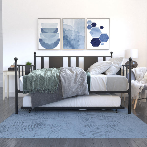 Ameriwood Home DHP Langham Metal Daybed With Trundle