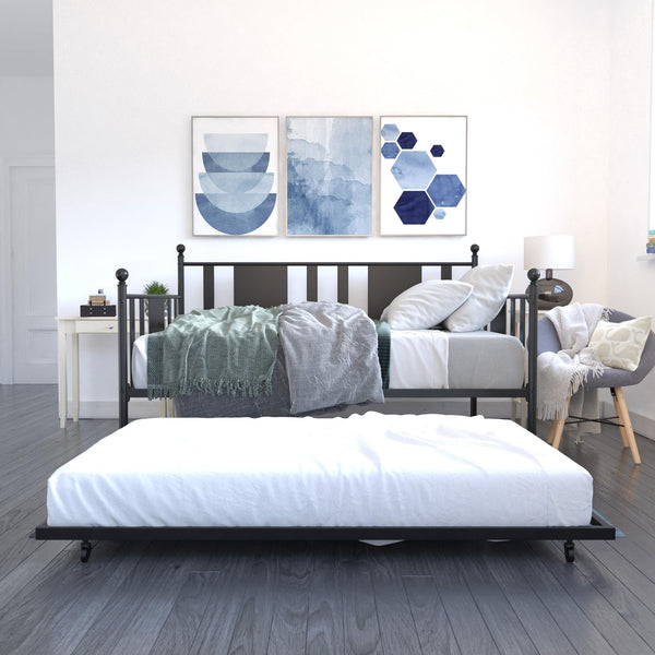 Ameriwood Home DHP Langham Metal Daybed With Trundle