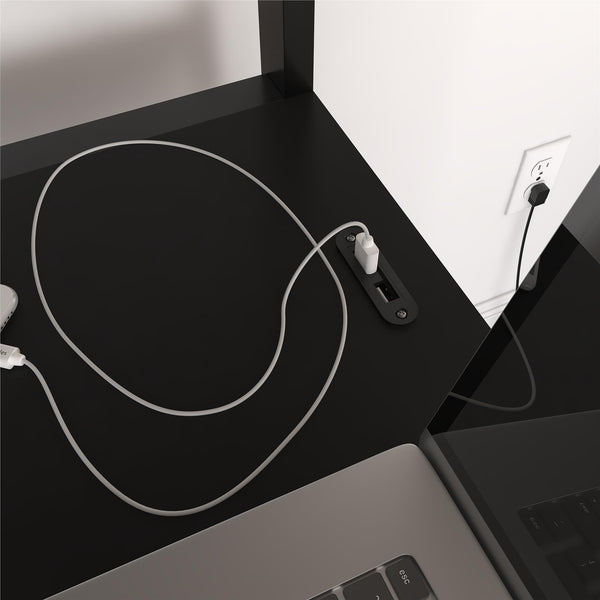 Ameriwood Home DHP Lanis Loft Bed With Desk And Storage