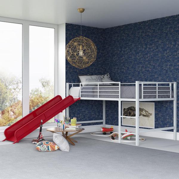 Ameriwood Home DHP Laurie Kids' Low Loft Bed With Slide