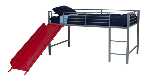 Ameriwood Home DHP Laurie Kids' Low Loft Bed With Slide