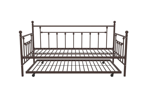 ameriwood home DHP Manila Metal Daybed with Trundle