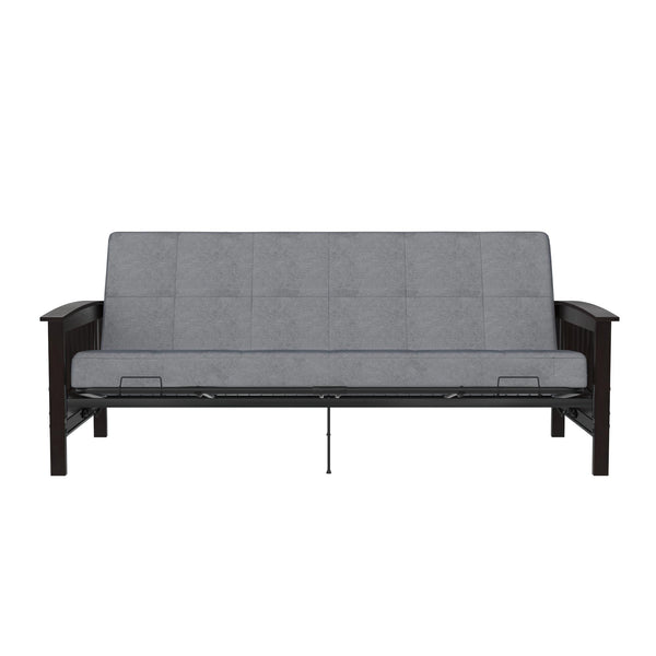 ameriwood home DHP Neo Mission Futon Set with Wood Frame and Mattress