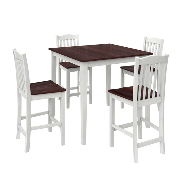 ameriwood home DHP Shiloh 5-Piece Counter Height Dining Set