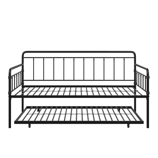 ameriwood home DHP Wallace Metal Daybed with Trundle
