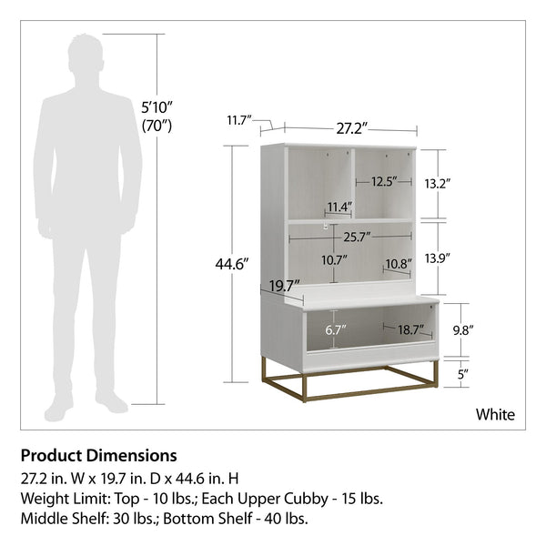 Ameriwood Home Max & Finn Charlie Toy Storage Organizer & Bookcase