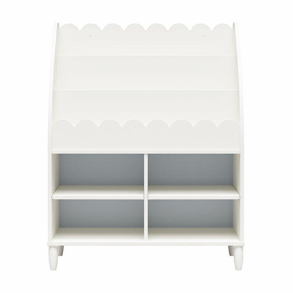 ameriwood home Max & Finn Cloud Kids' Bookshelf with Toy Storage Organizer