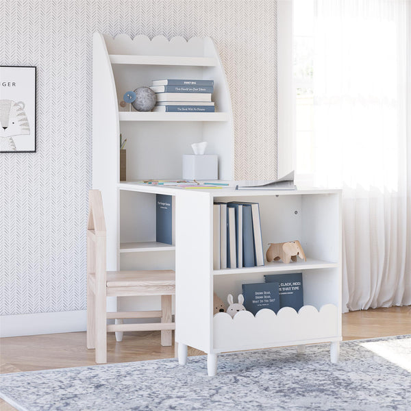Ameriwood Home Max & Finn Cloud Kids' Desk With Shelves