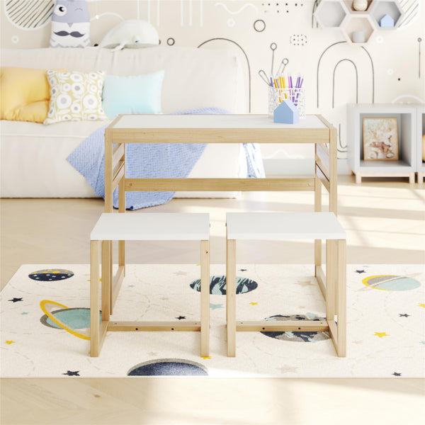 Ameriwood Home Max & Finn Signy 3-Piece Kids Activity Table Set