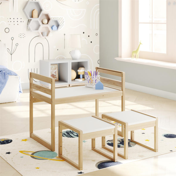 Ameriwood Home Max & Finn Signy 3-Piece Kids Activity Table Set