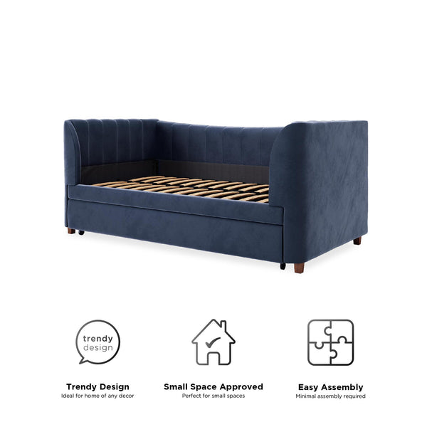 Ameriwood Home Max & Finn Valentina Upholstered Daybed And Trundle