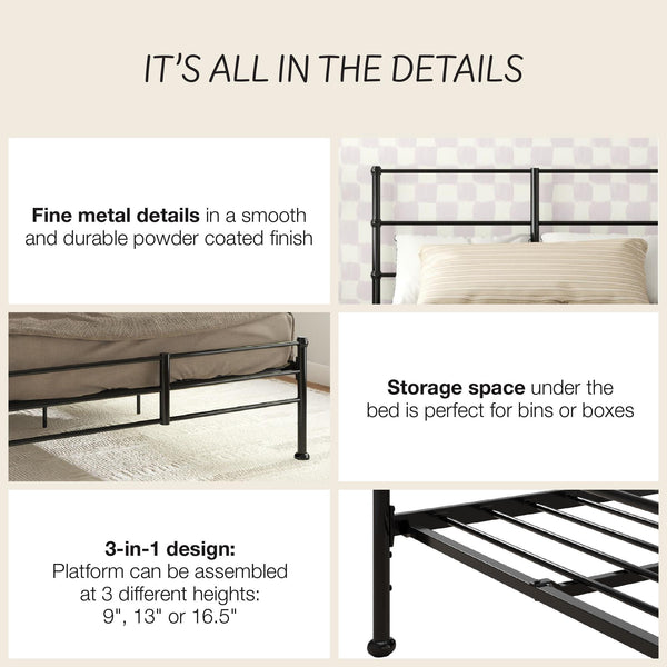 Ameriwood Home Mr. Kate MacKenzie Adaptable Metal Platform Bed